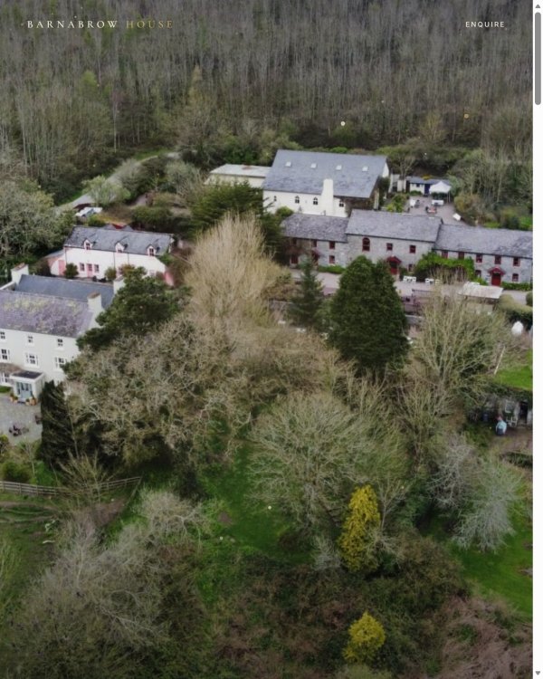 Barnabrow House wedding venue website preview